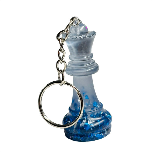 Light Blue Queen - Handmade Resin Keychain