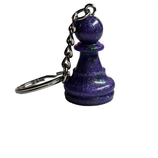 Purple Pawn - Handmade Resin Keychain