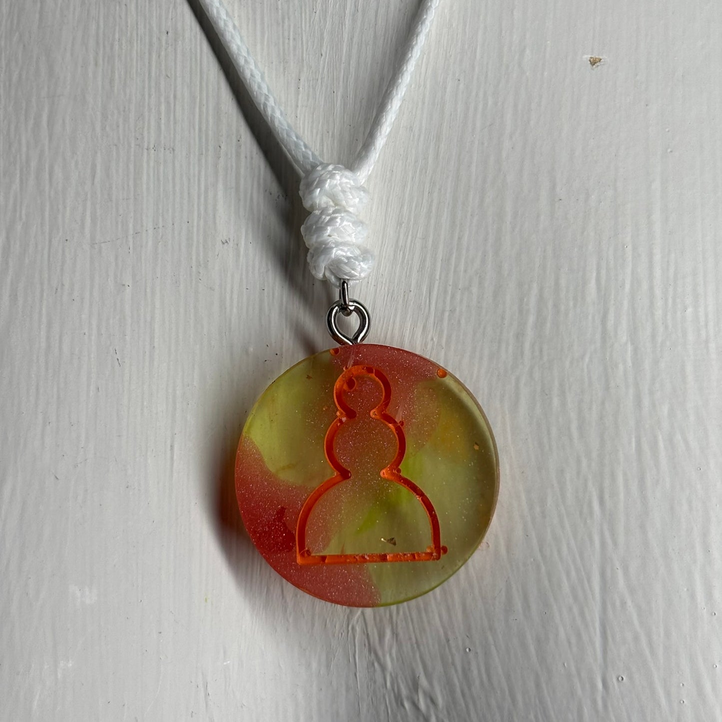 Gummy Pawn - Handmade Resin Chess Necklace