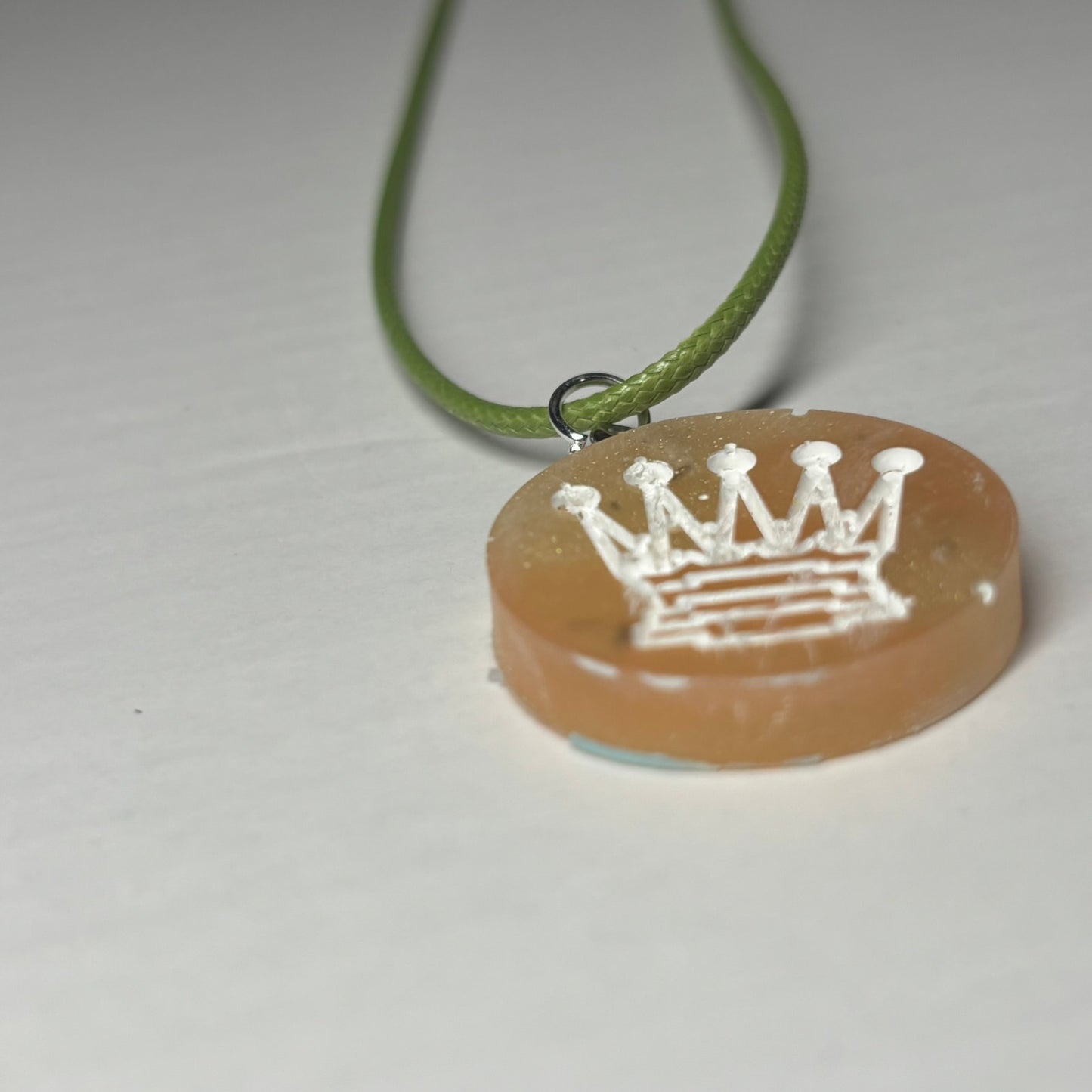 Sunny Yellow - Handmade Resin Chess Necklace