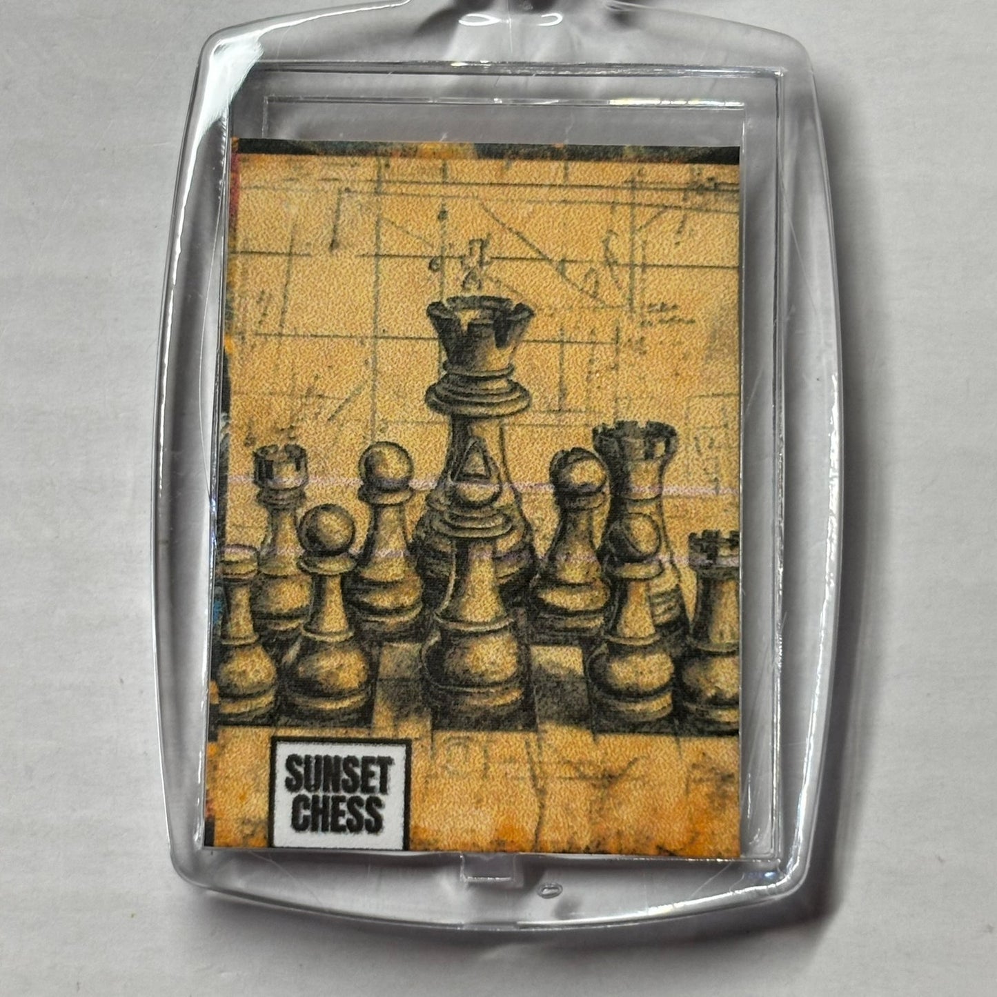Vintage - Chess  Photo Keychain