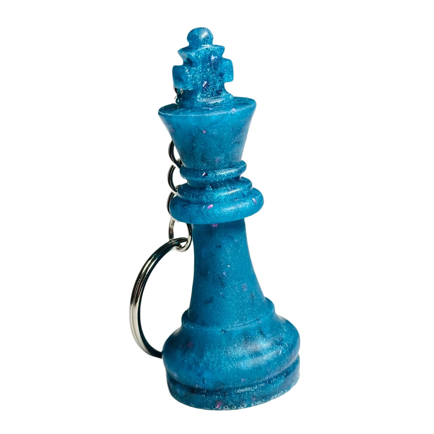 Royal Blue King - Handmade Resin Keychain