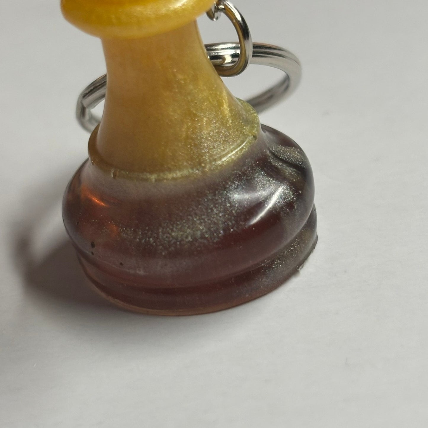 Yellow Coffee Bishop - Handmade Resin Keychain