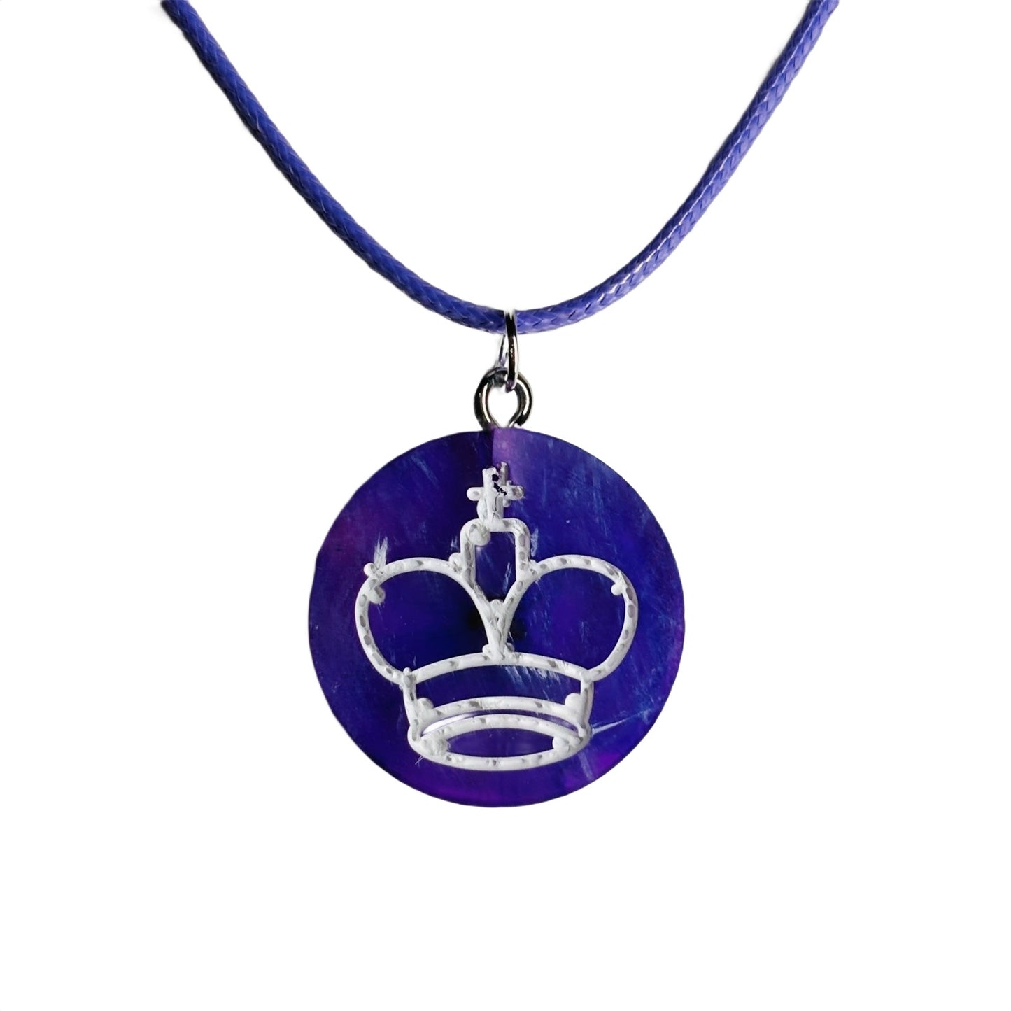 Purple King - Handmade Resin Chess Necklace
