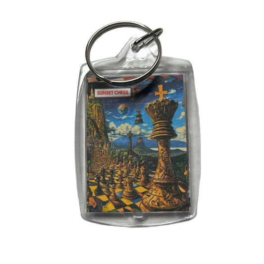 Large King - Chess  Photo Keychain