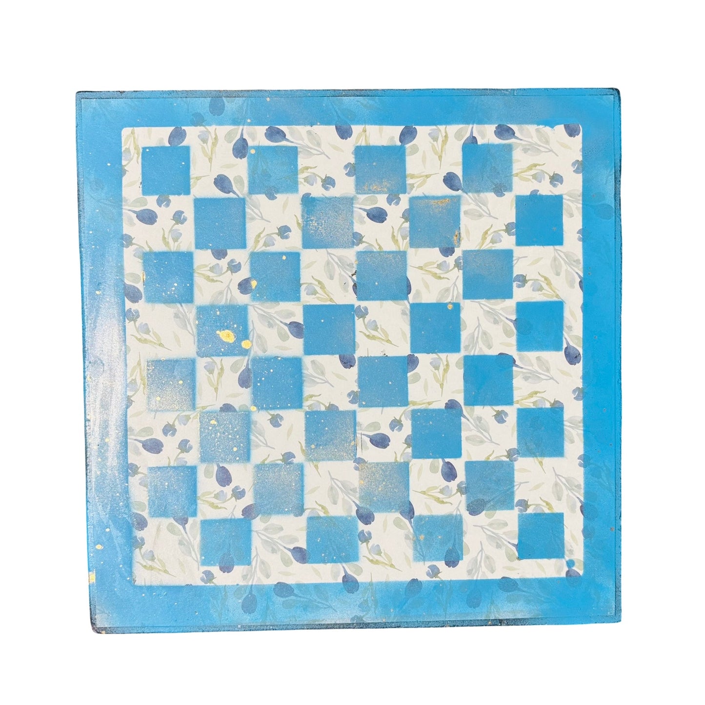 Silver Mist Blue - Scrapbook Chess Board