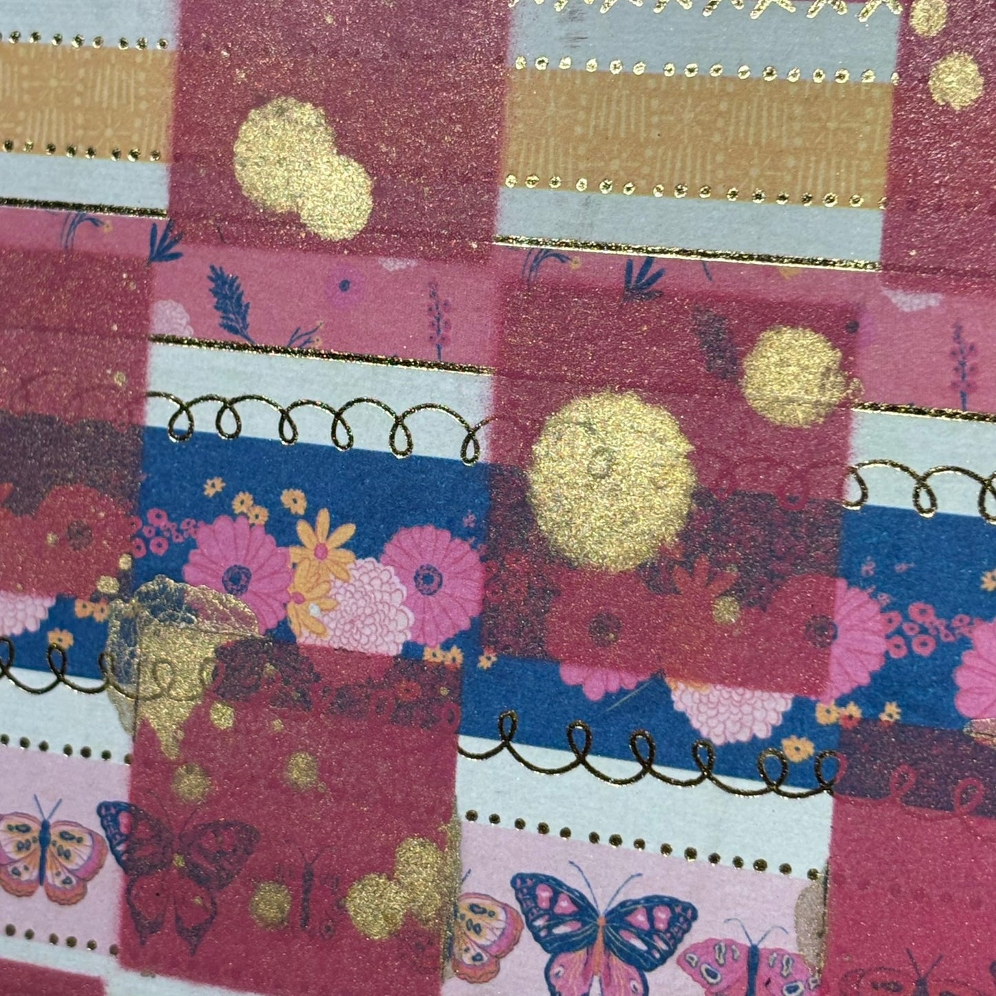 Gold Shine Pink - Scrapbook Chess Board