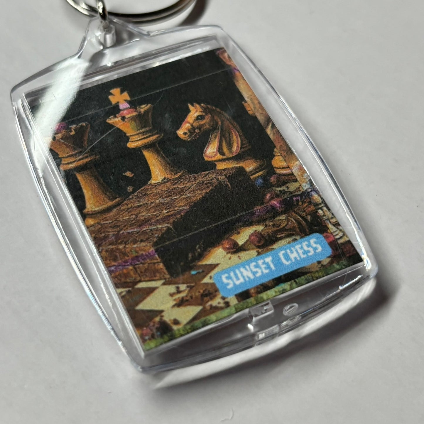 Chocolate - Chess  Photo Keychain