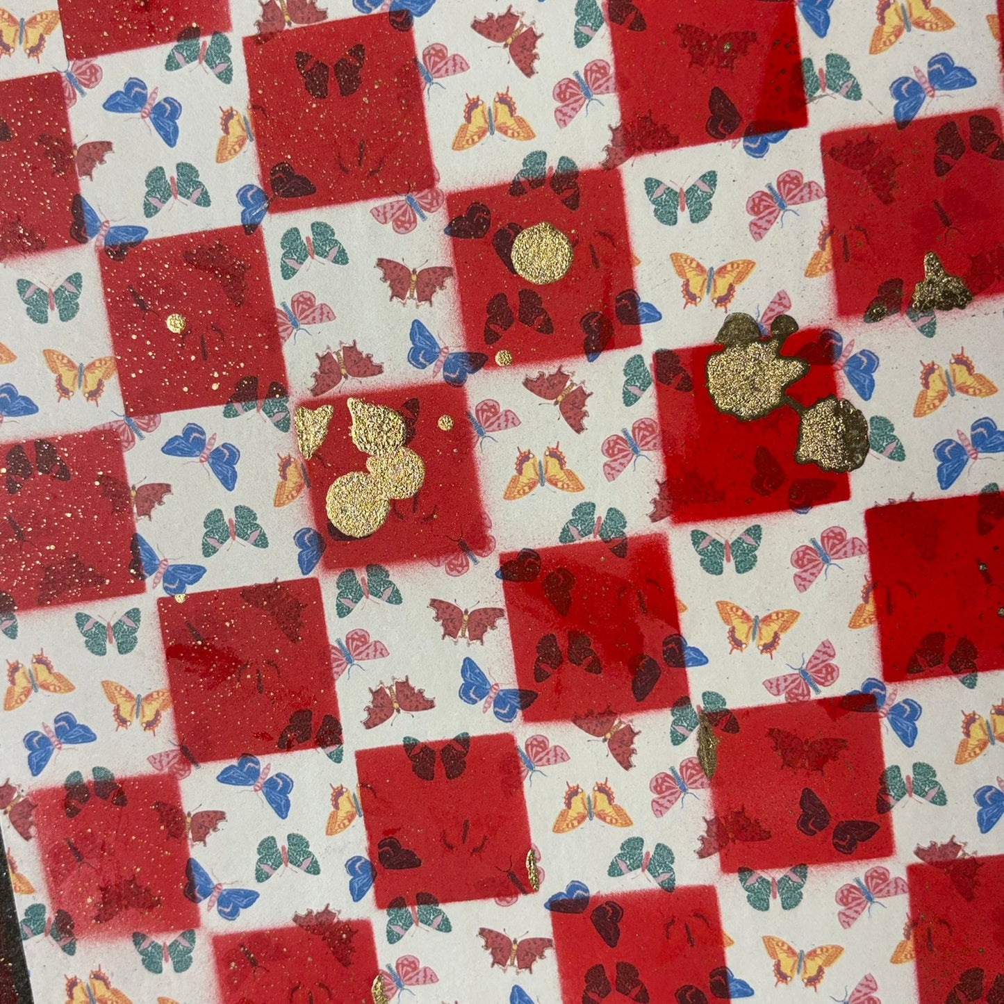 Colorful Rainbows - Scrapbook Chess Board