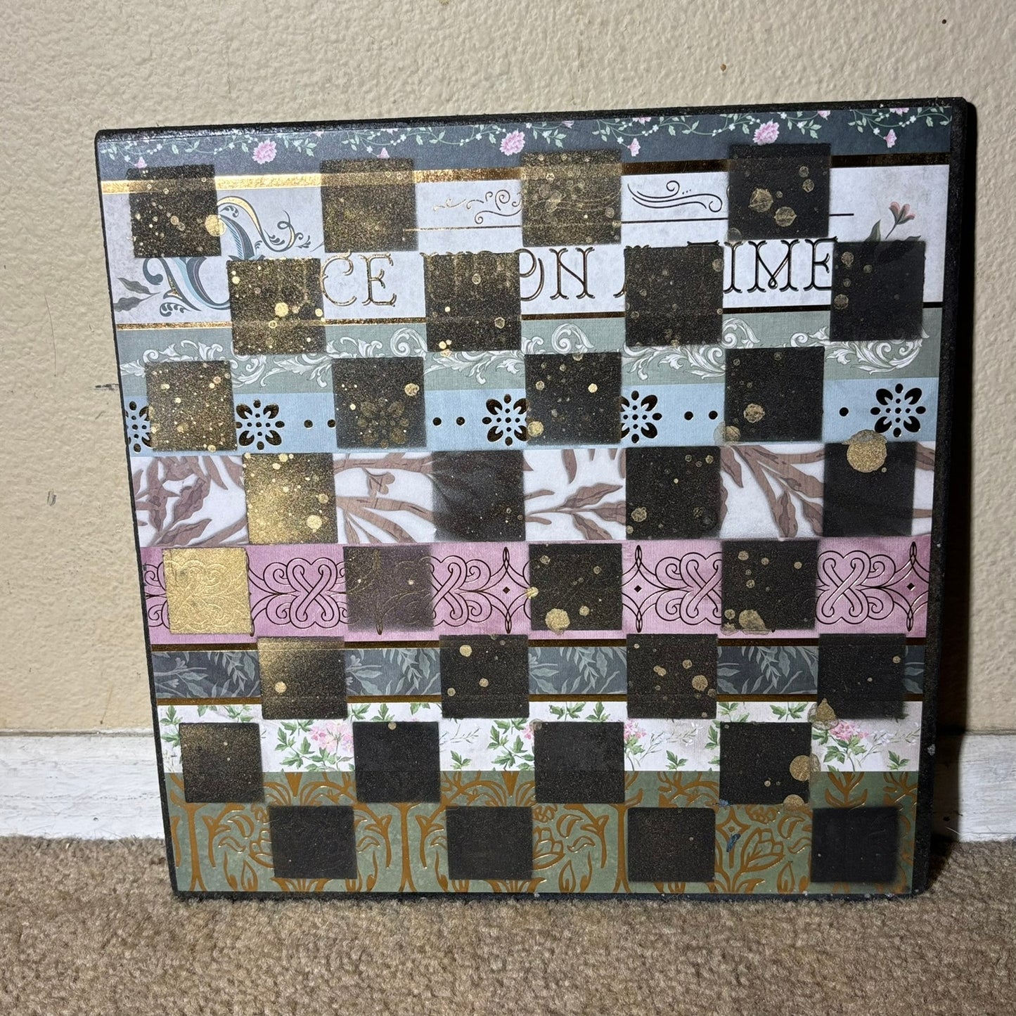 Splendid Collage - Scrapbook Chess Board