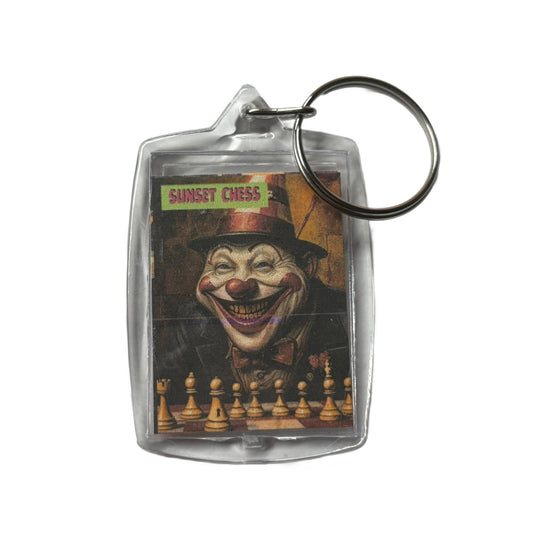Smiley Clown - Chess  Photo Keychain
