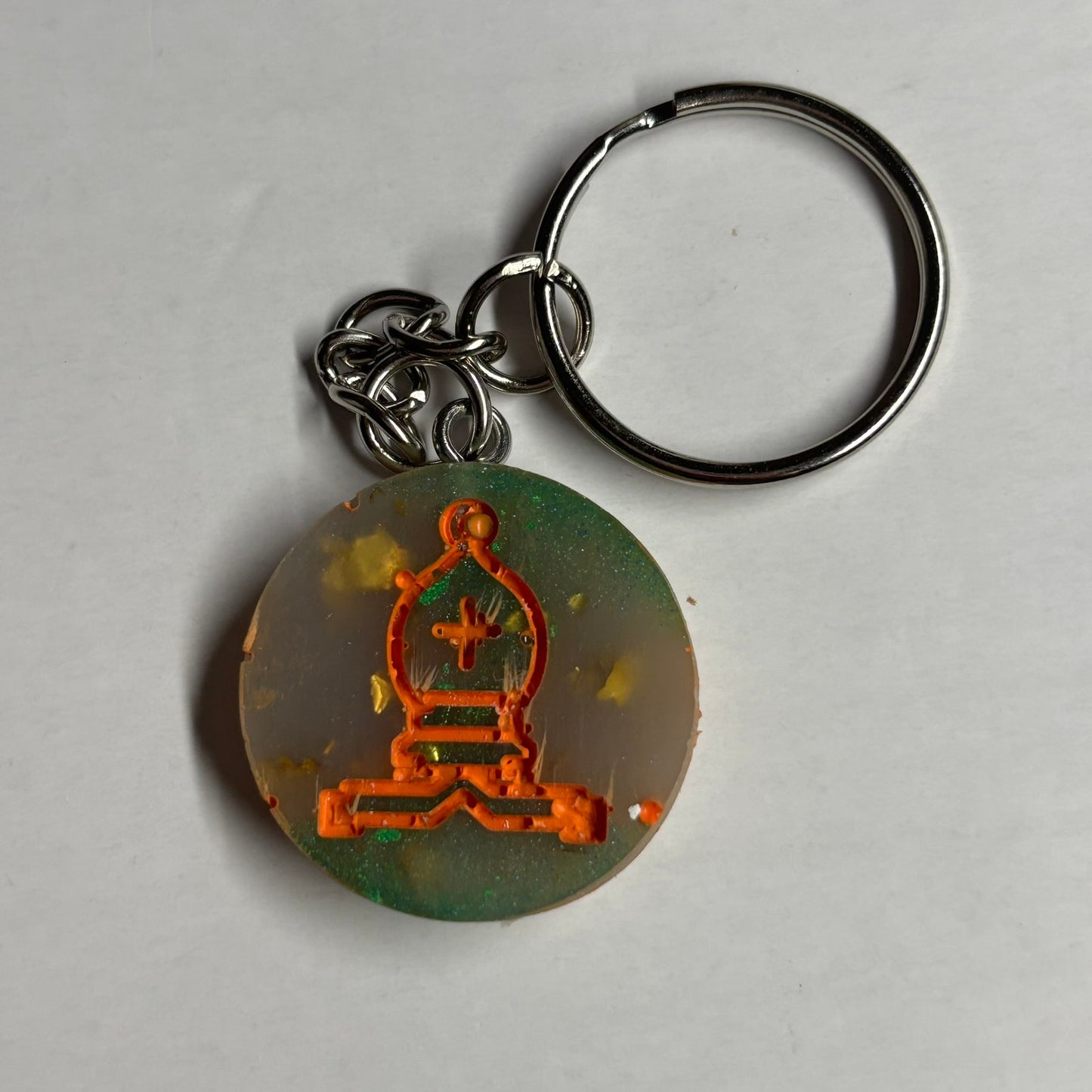 Royal Meshed Bishop - Handmade Resin Keychain