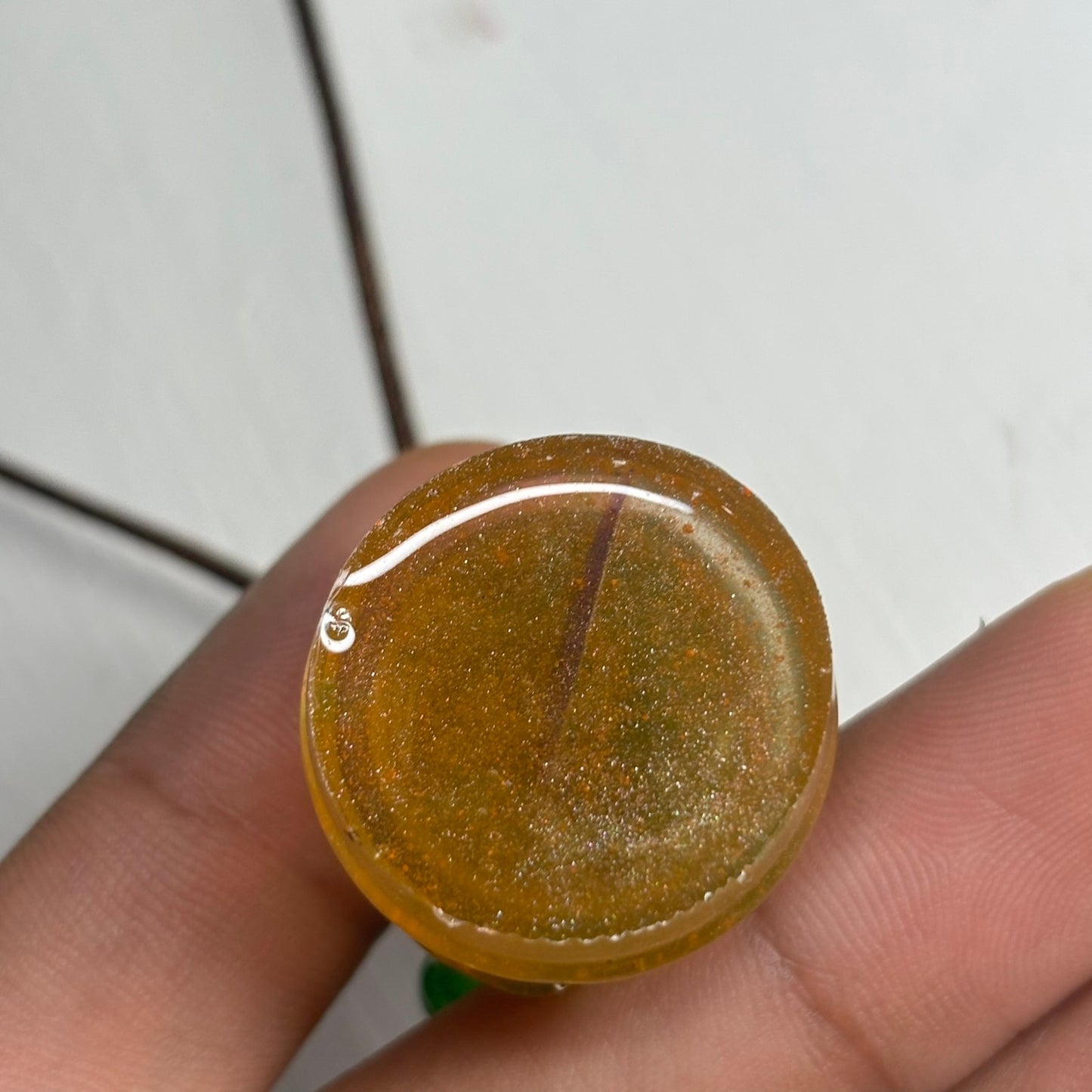 Yellow & Green Knight - Handmade Resin Chess Necklace