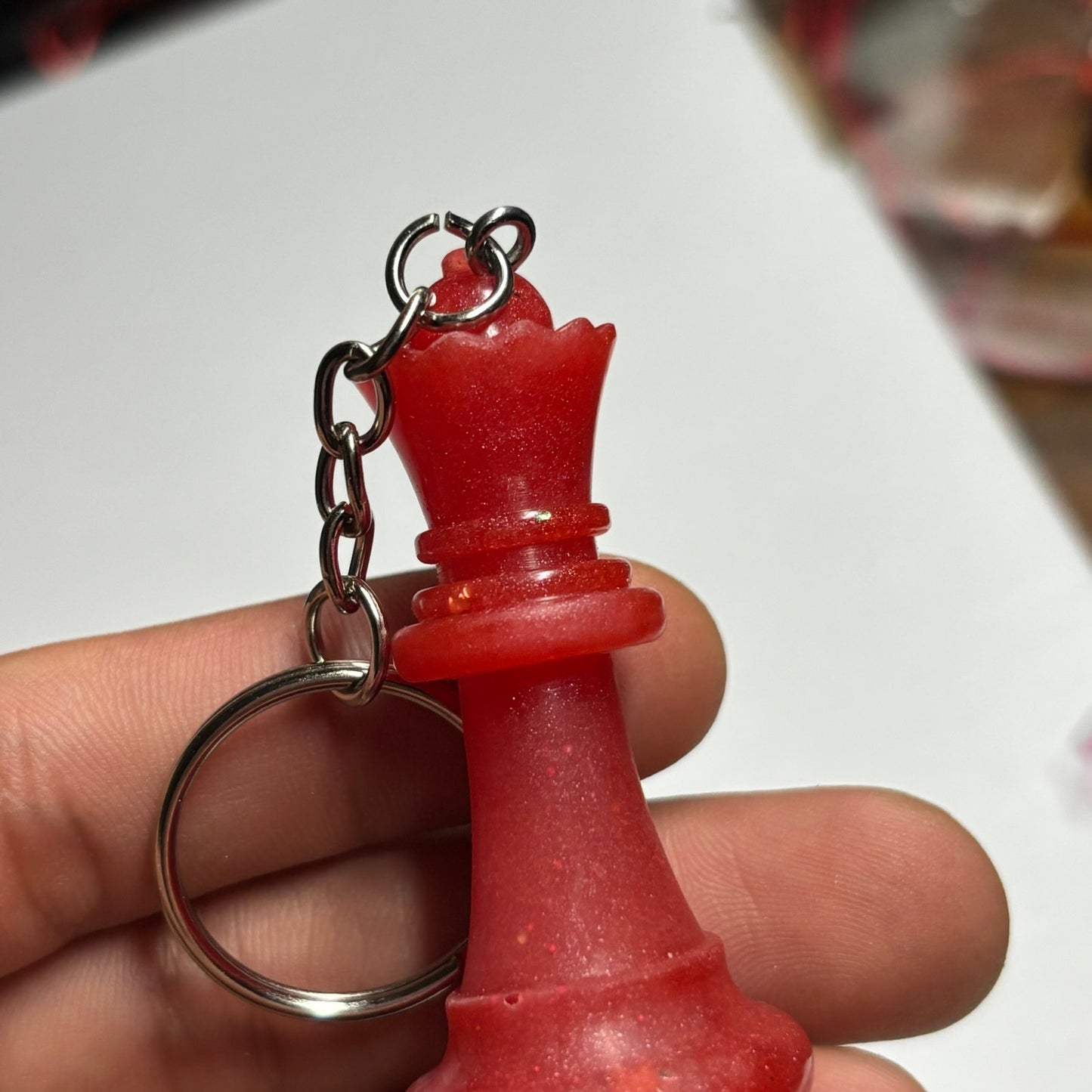 Chery Red Queen - Handmade Resin Keychain