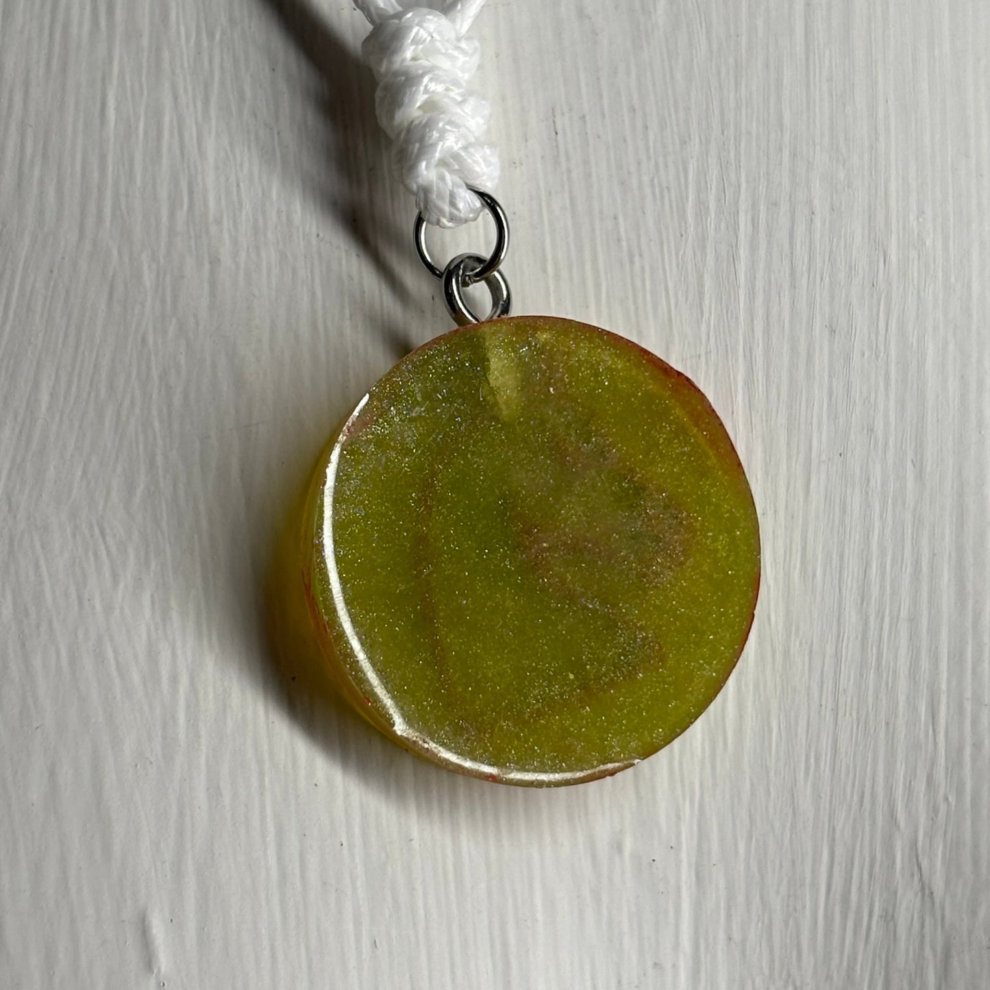 Green/Red Knight - Handmade Resin Chess Necklace