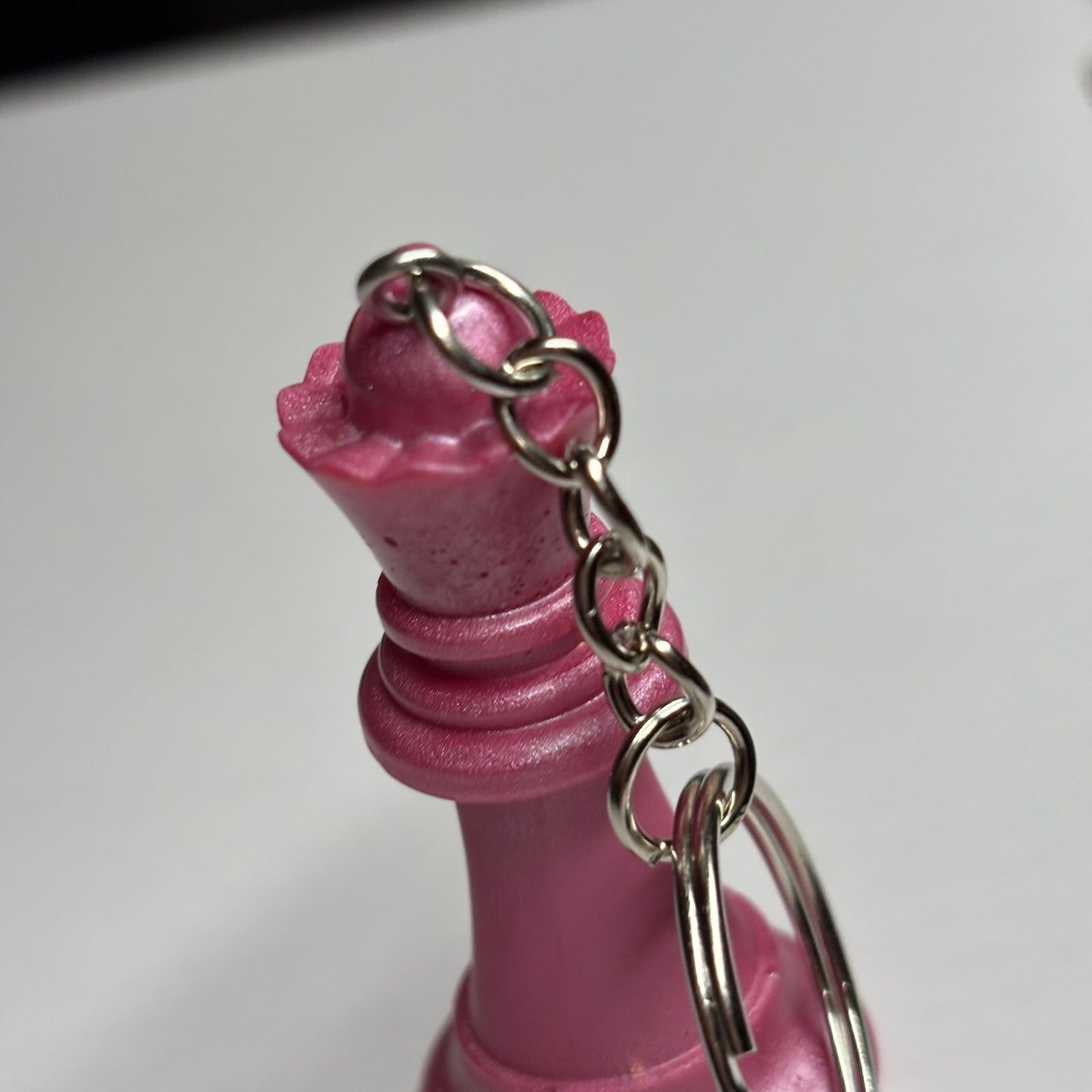 Pretty Pink Queen - Handmade Resin Keychain