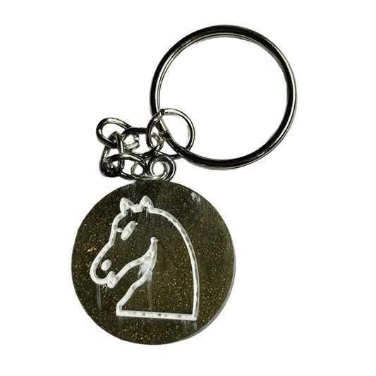 Vintage Knight - Handmade Resin Keychain