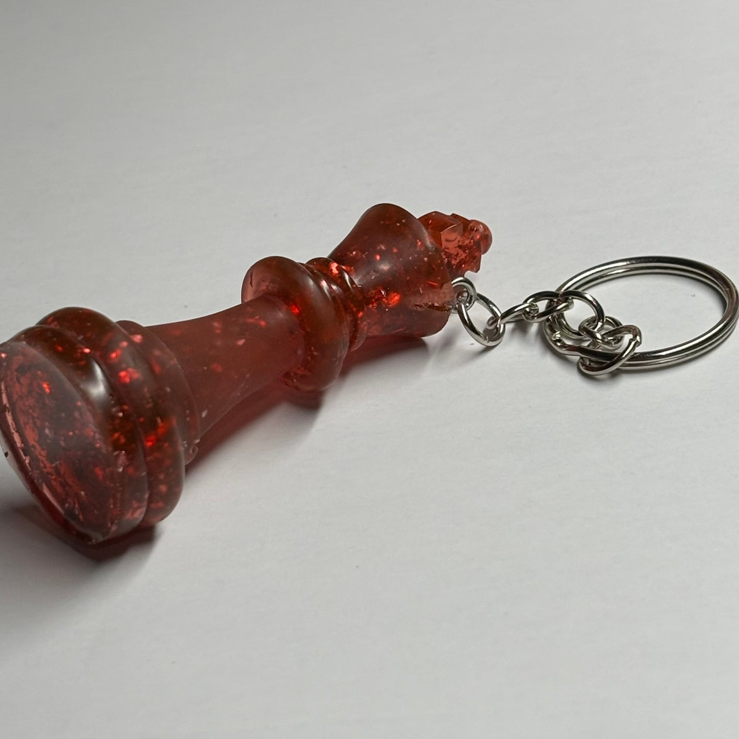 Red Crystal King - Handmade Resin Keychain
