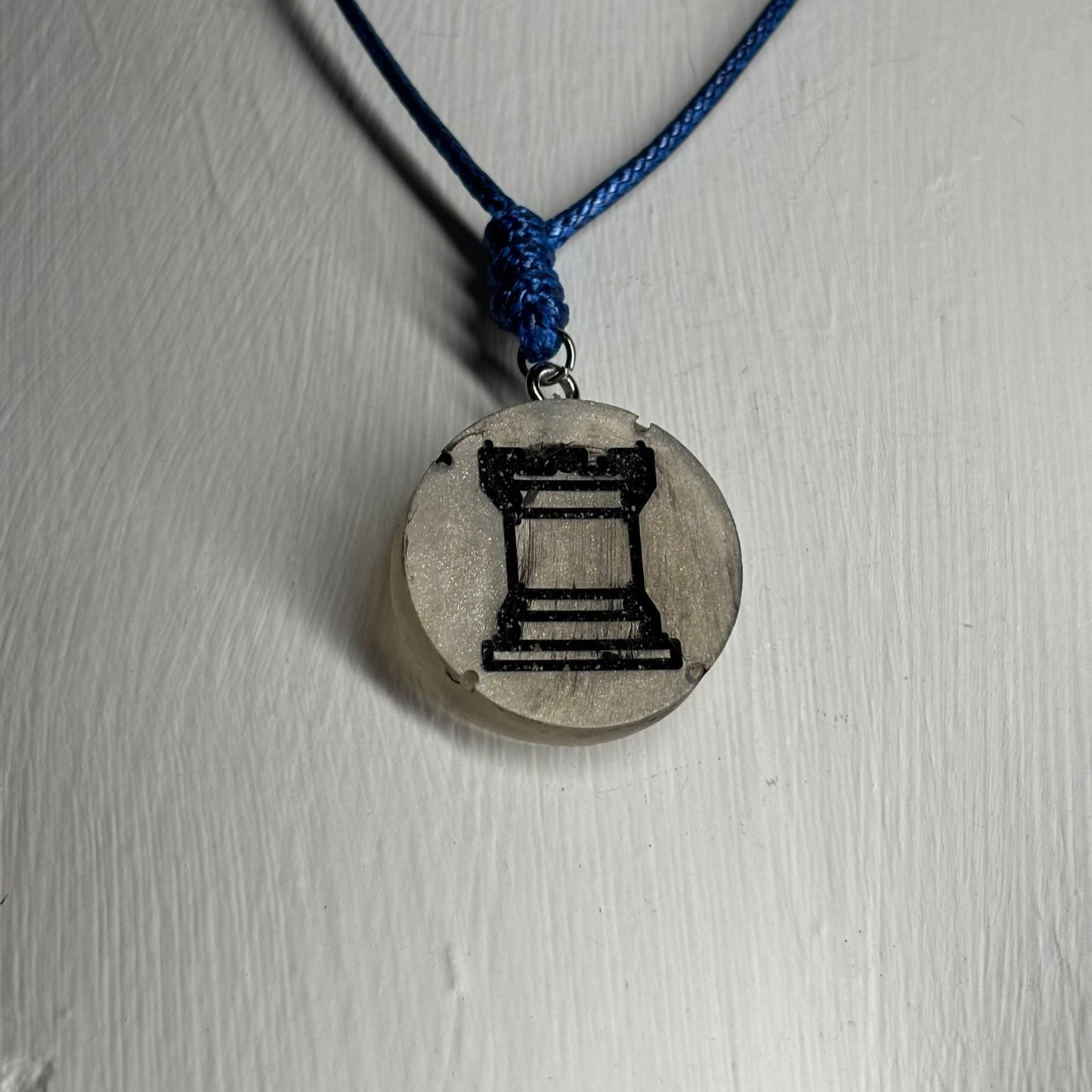 Classic Rook - Handmade Resin Chess Necklace
