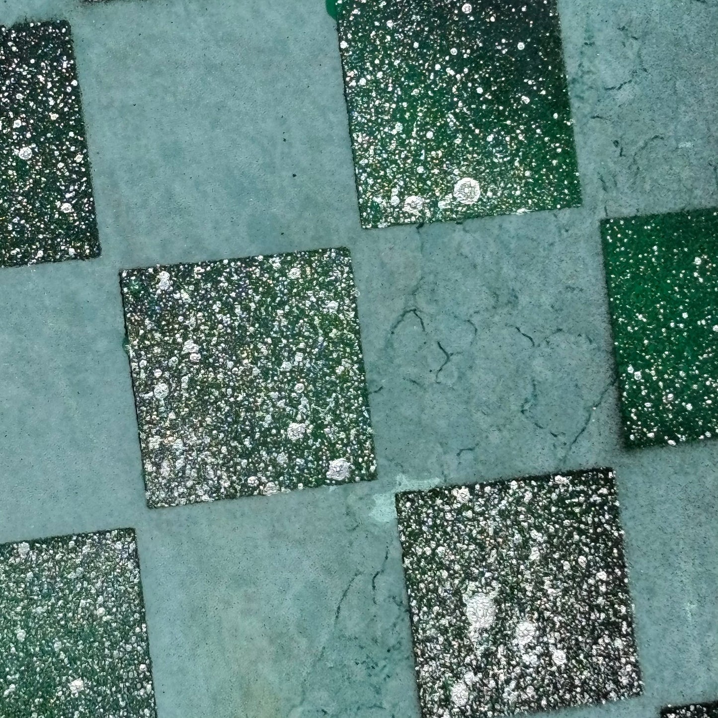 Green Leaf - Resin Coated Chess Board