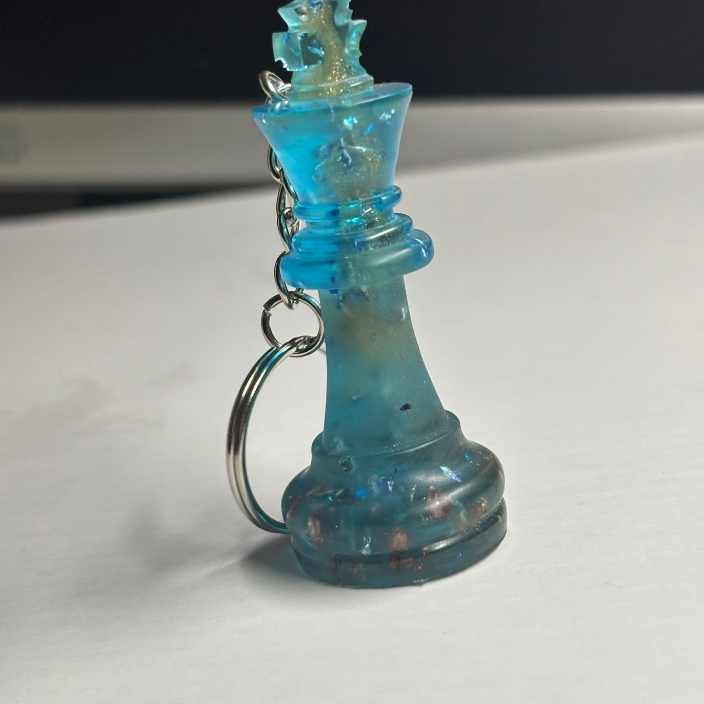 Ocean Blue King - Handmade Resin Keychain
