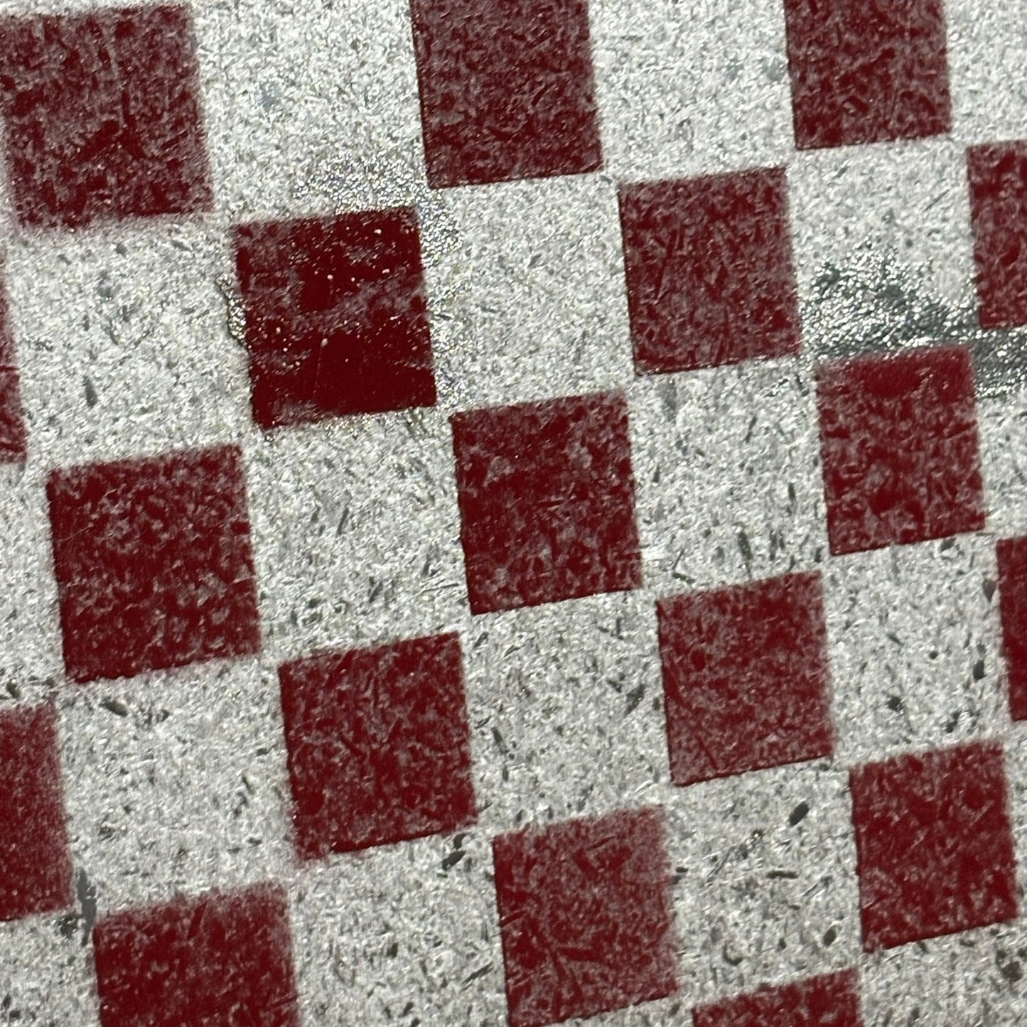Chrome Red - Painted Double Sided Chess Board