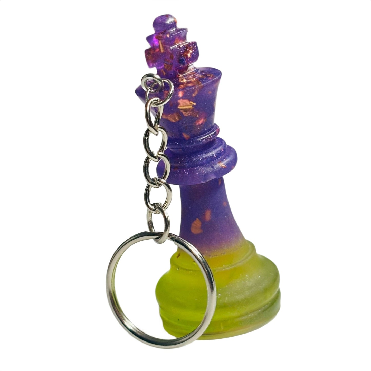 Purple Royalty King - Handmade Resin Keychain