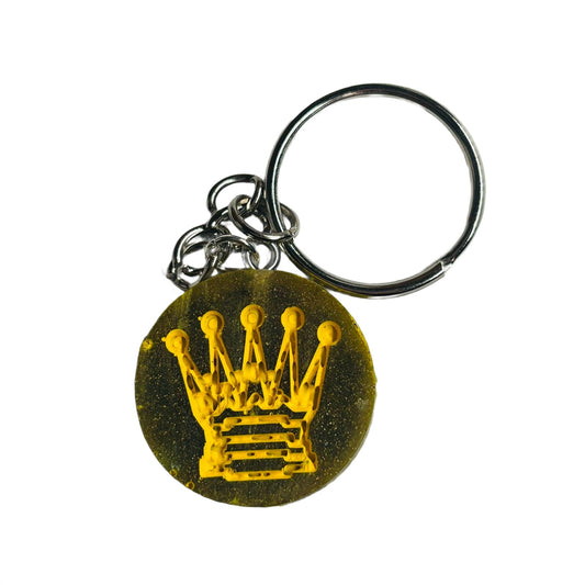 Dark Green Queen - Handmade Resin Keychain