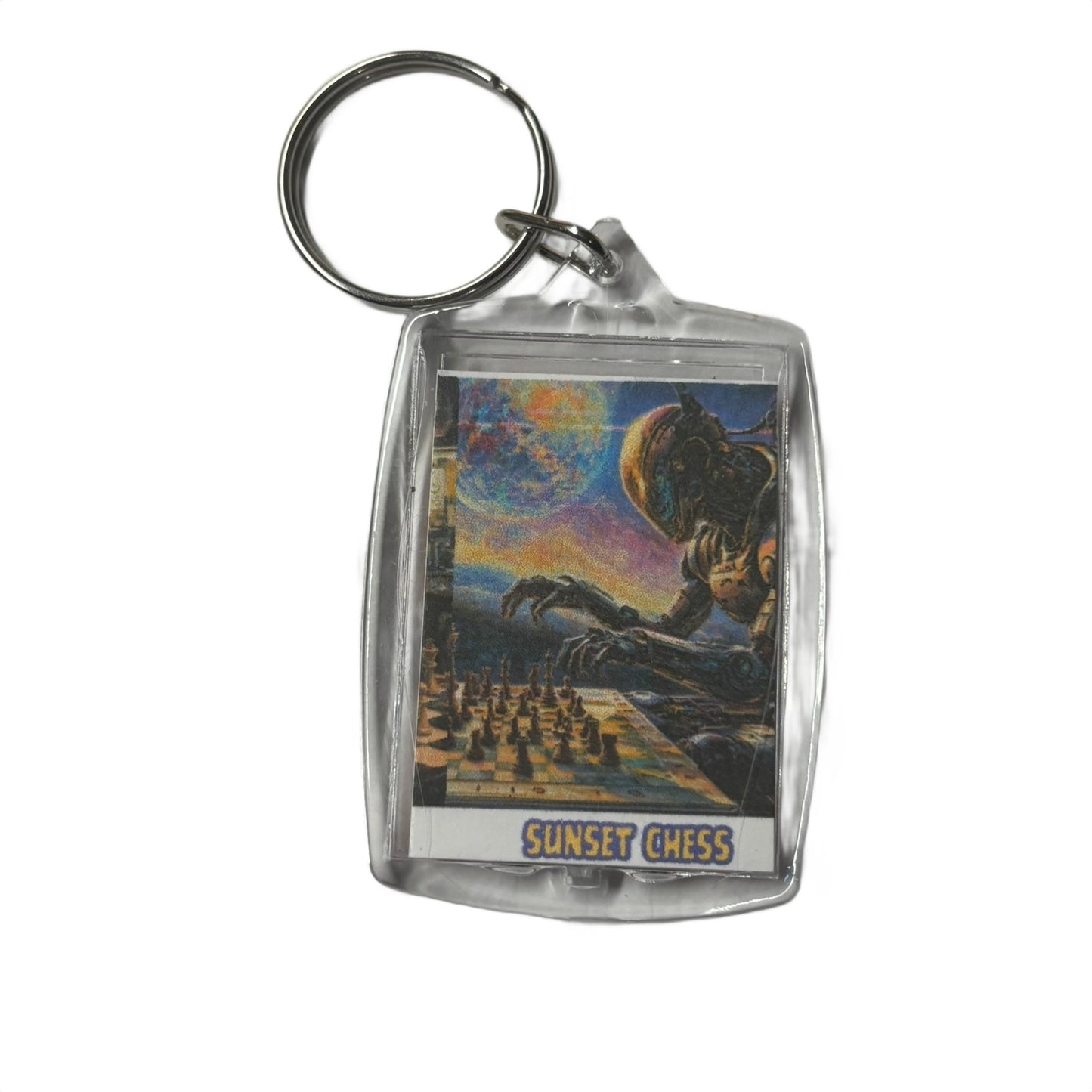 Sci Fi World - Chess  Photo Keychain