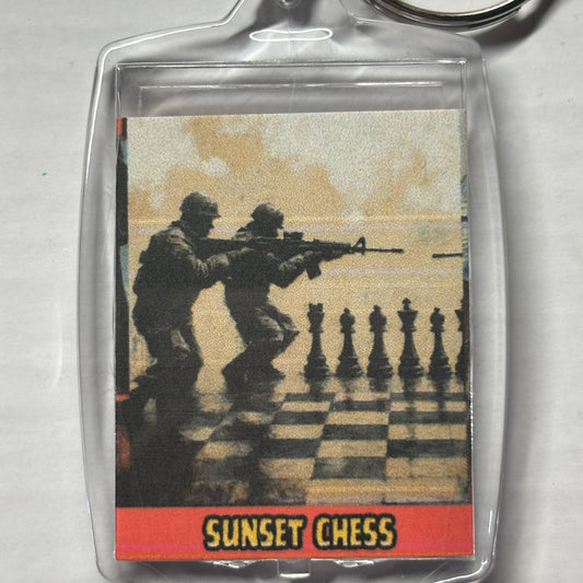 Front Line - Chess  Photo Keychain
