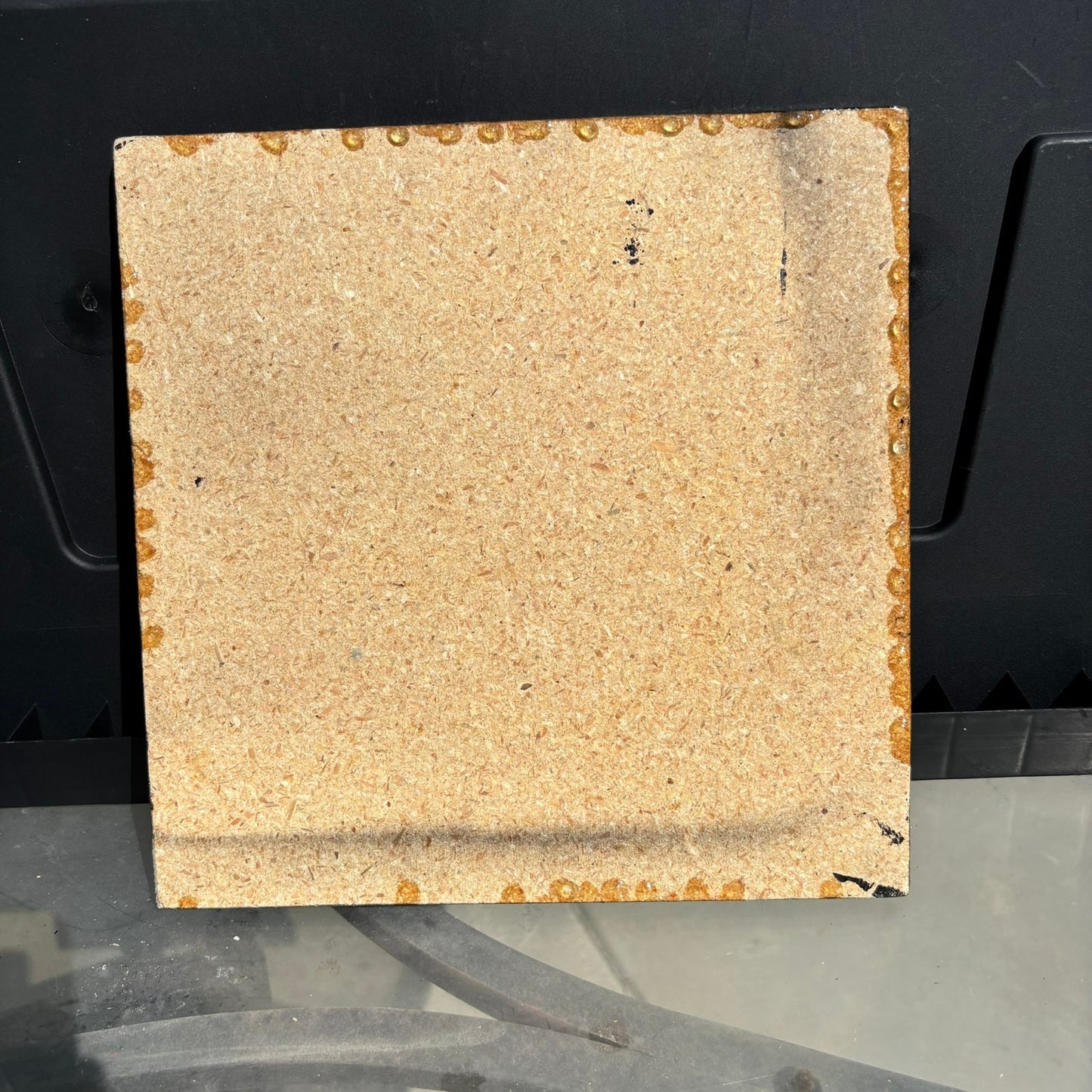 Vintage Red Flowers - Resin Coated Chess Board