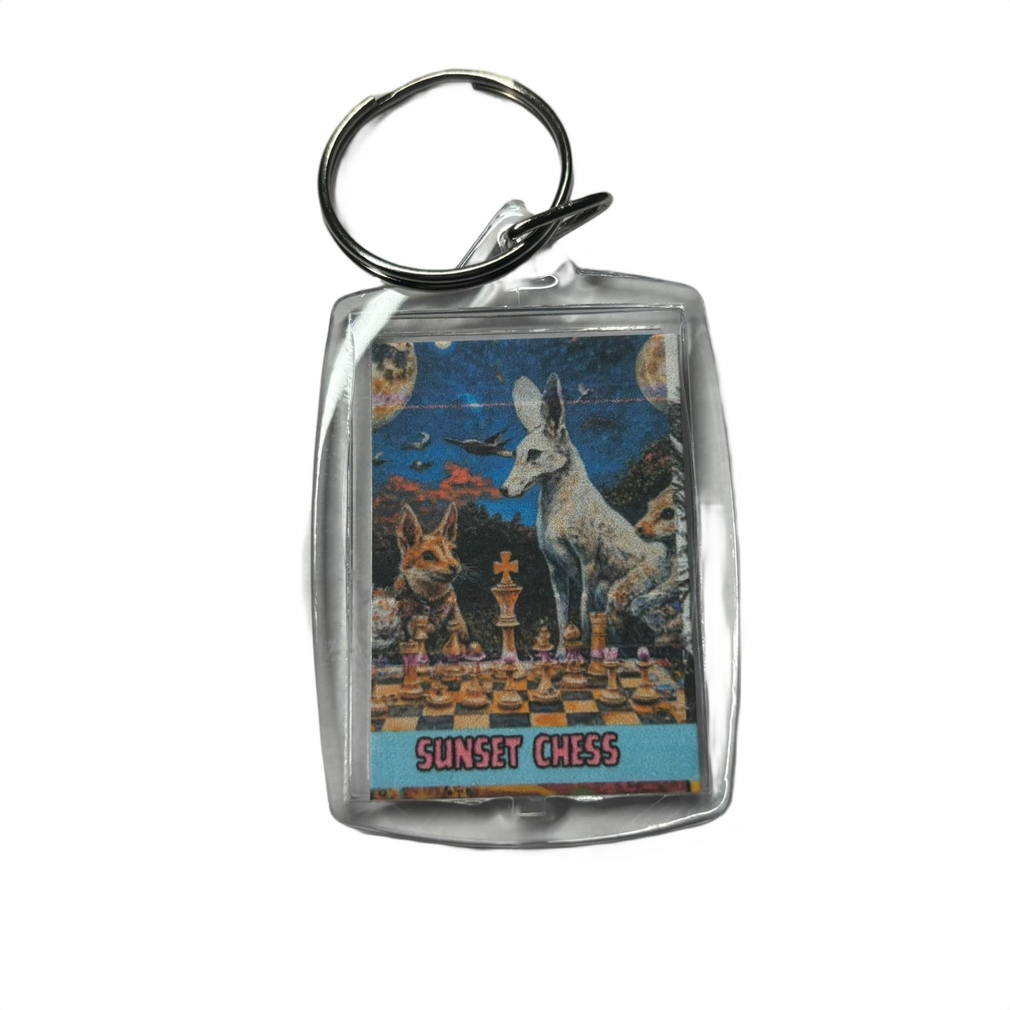 Wild Life - Chess  Photo Keychain