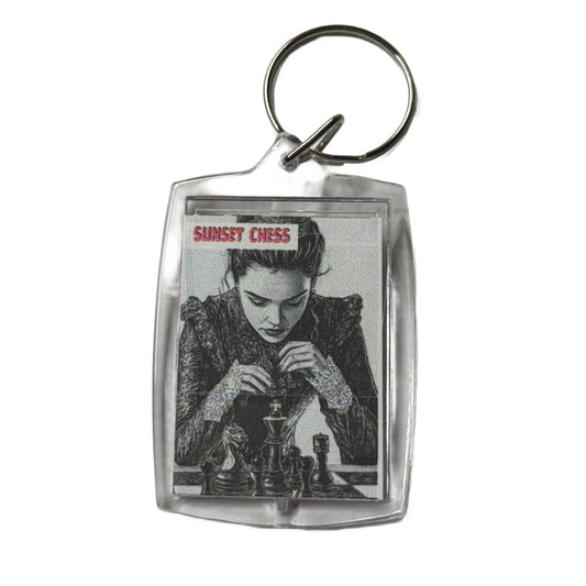 Thinking Queen - Chess  Photo Keychain