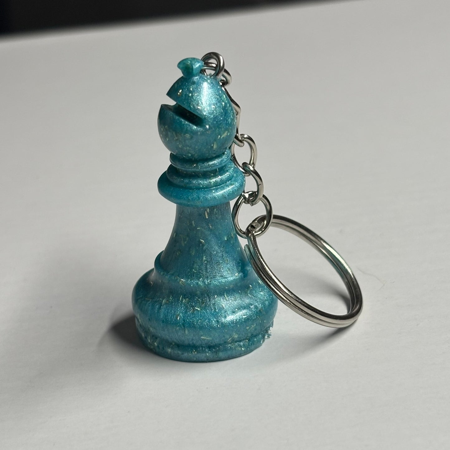 Royal Blue Bishop - Handmade Resin Keychain