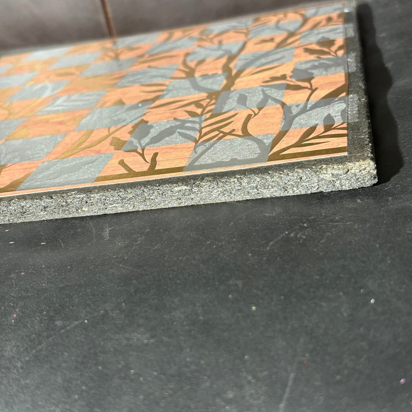 Vintage Golden Chrome - Scrapbook Chess Board