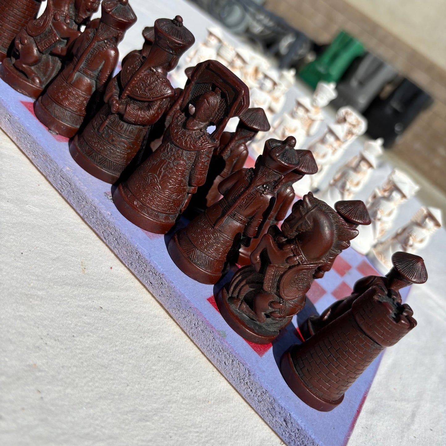 Purple & Red - Chinese Edition Chess Set
