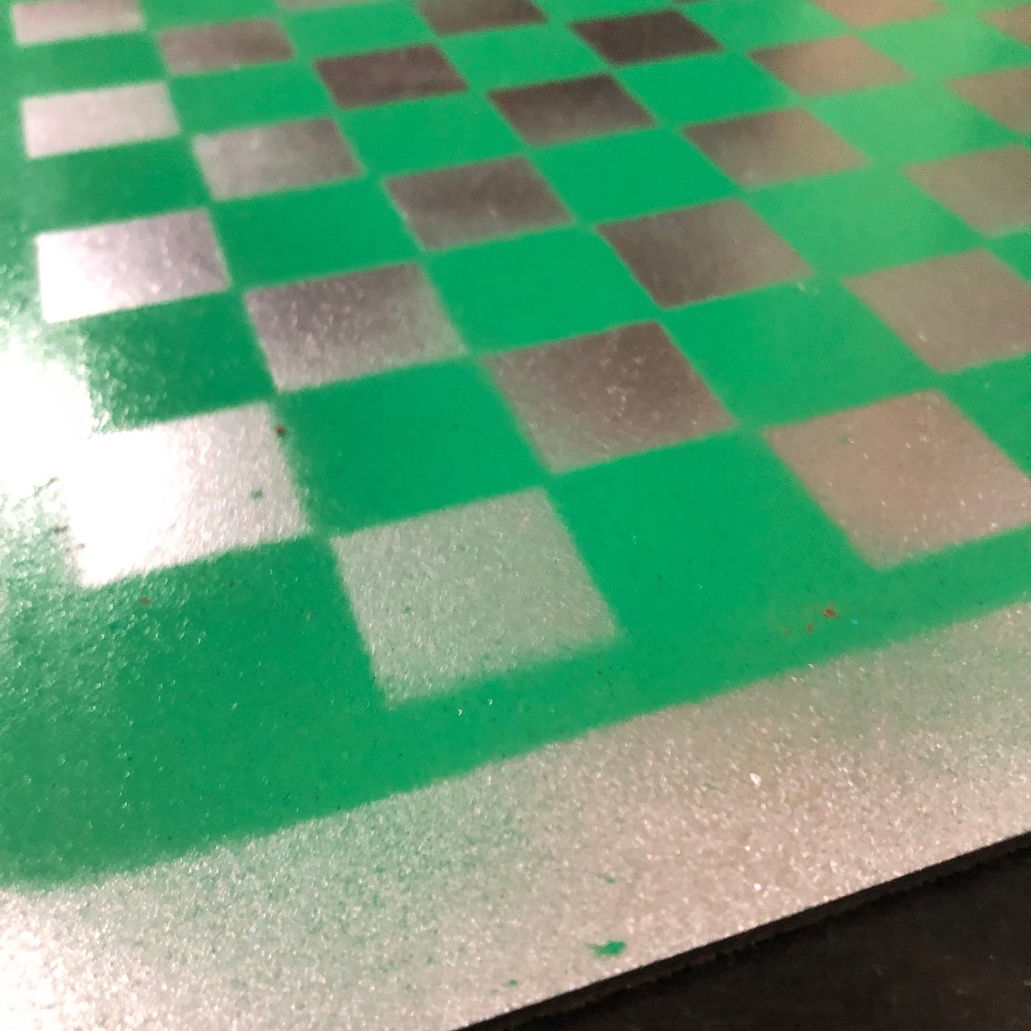 Chrome Green - Painted Chess Set