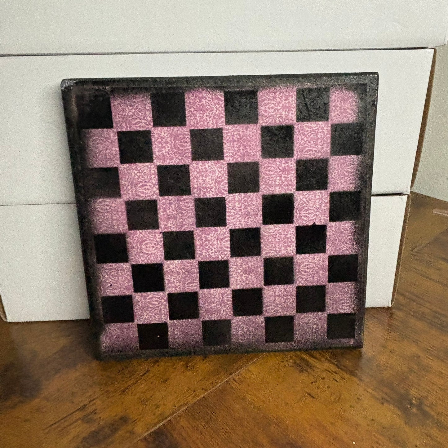Blue & Blue - Painted Double Sided Chess Board