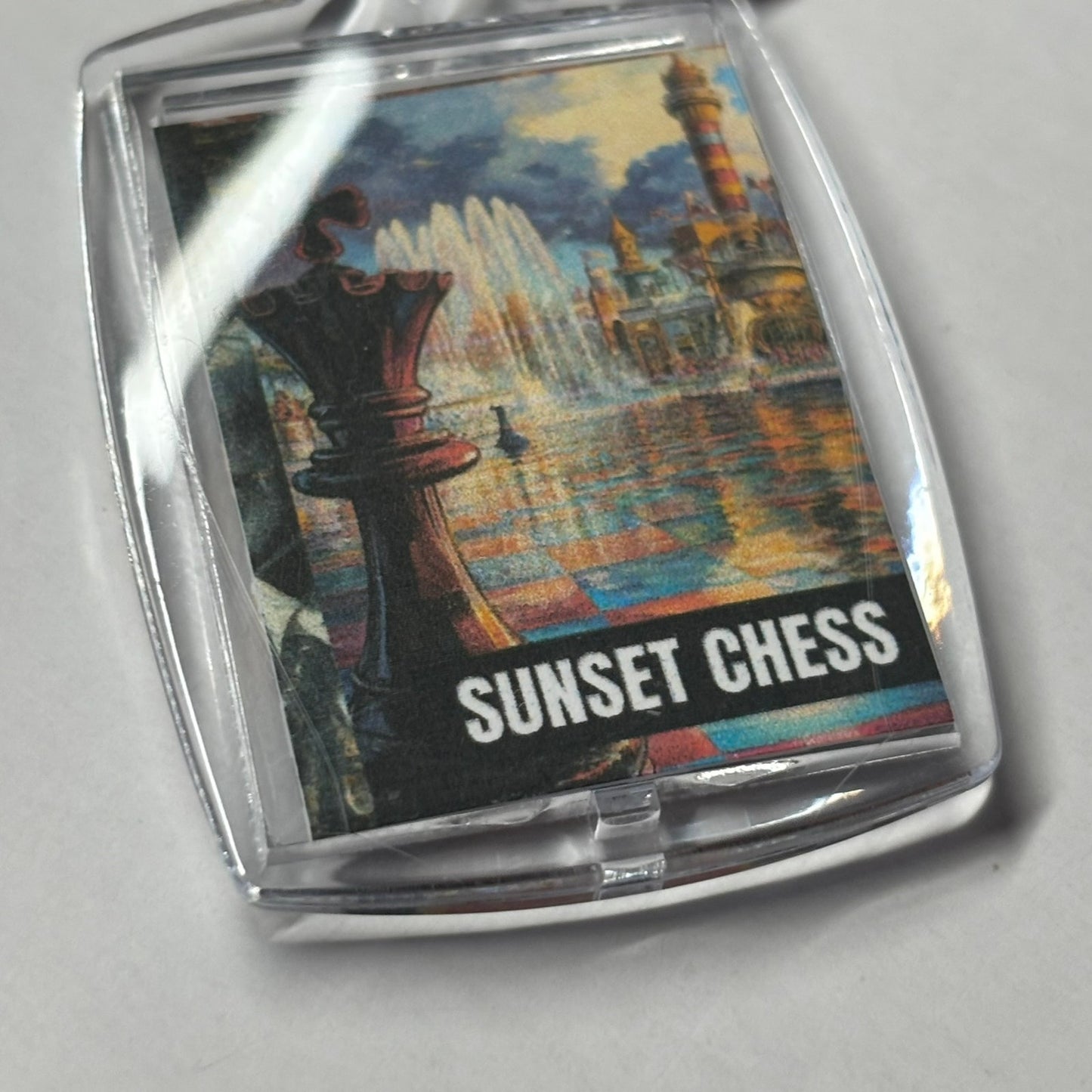 Chess Yard - Chess  Photo Keychain
