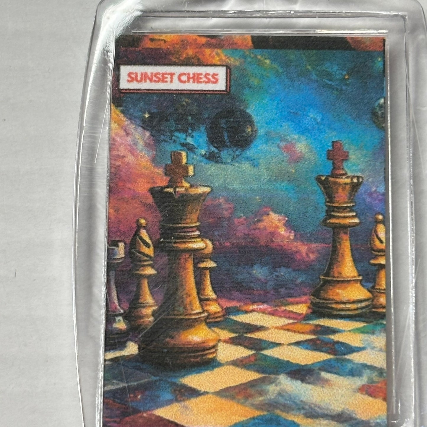 Space Mix - Chess  Photo Keychain