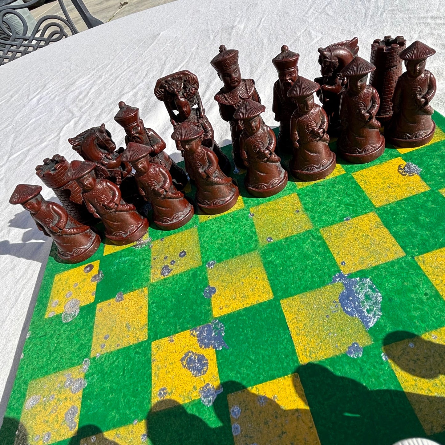 Green Bay Yellow Chrome Drip - Chinese Edition Chess Set