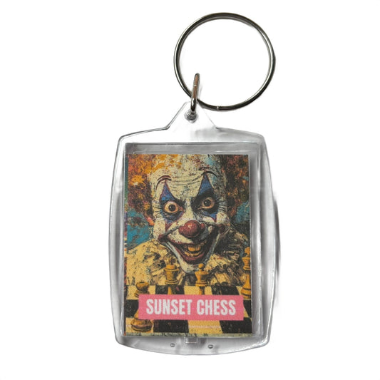 Clown Excitement - Chess  Photo Keychain