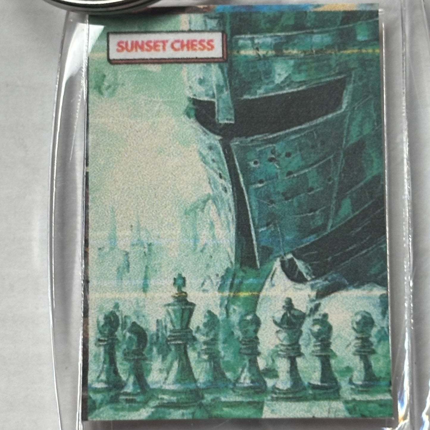 Green Knight - Chess  Photo Keychain