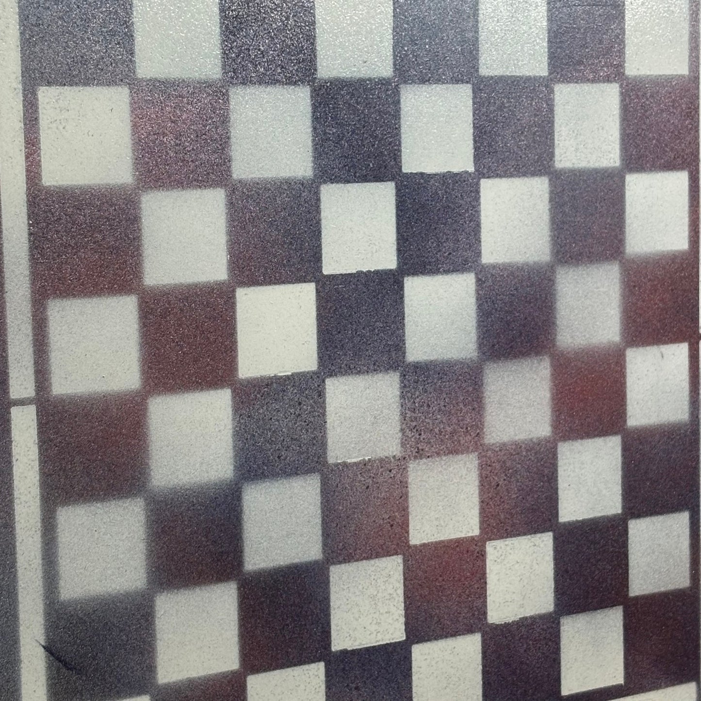 Cloudy Color Mesh - Painted Chess Board