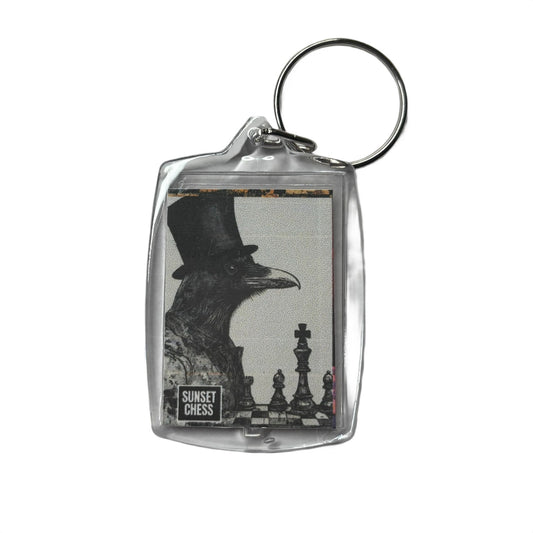 Cool Raven - Chess  Photo Keychain