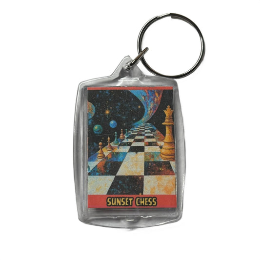 Space Road - Chess  Photo Keychain