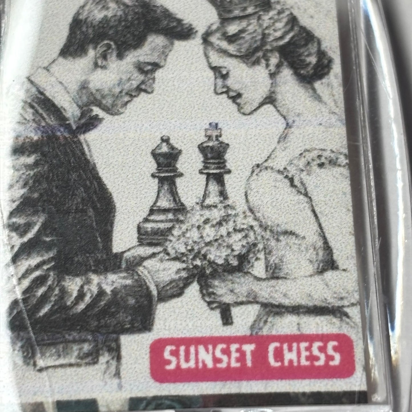 Chess Love - Chess  Photo Keychain