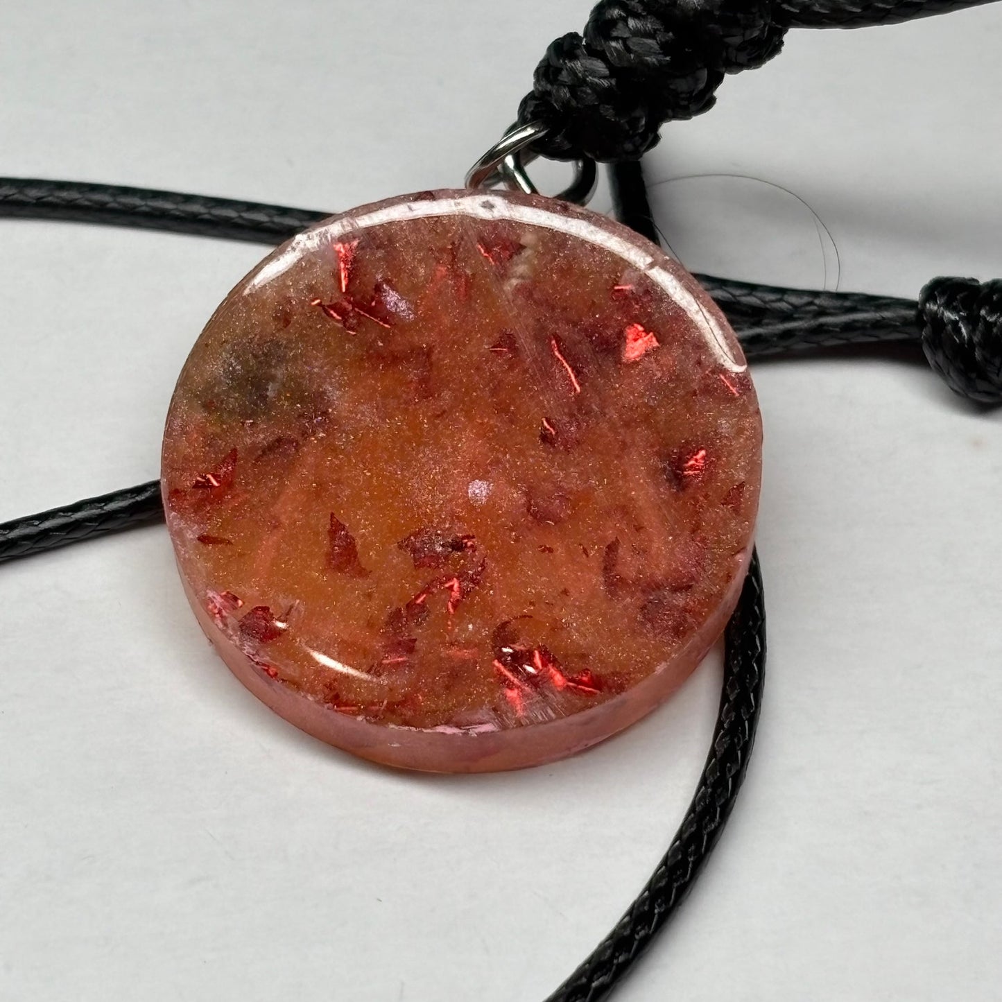 Crystal Pink Knight - Handmade Resin Chess Necklace