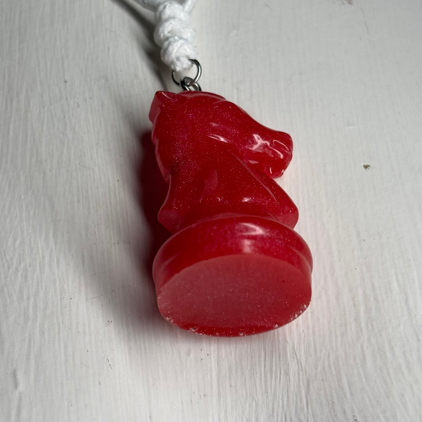 Red Candy - Handmade Resin Chess Necklace