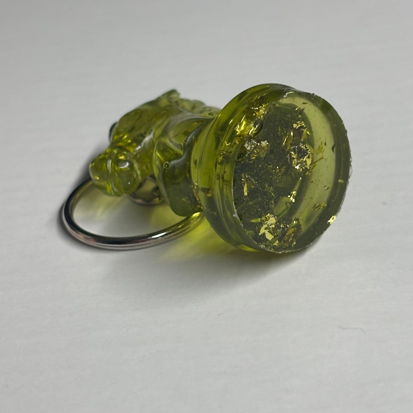 Green Lime Knight - Handmade Resin Keychain